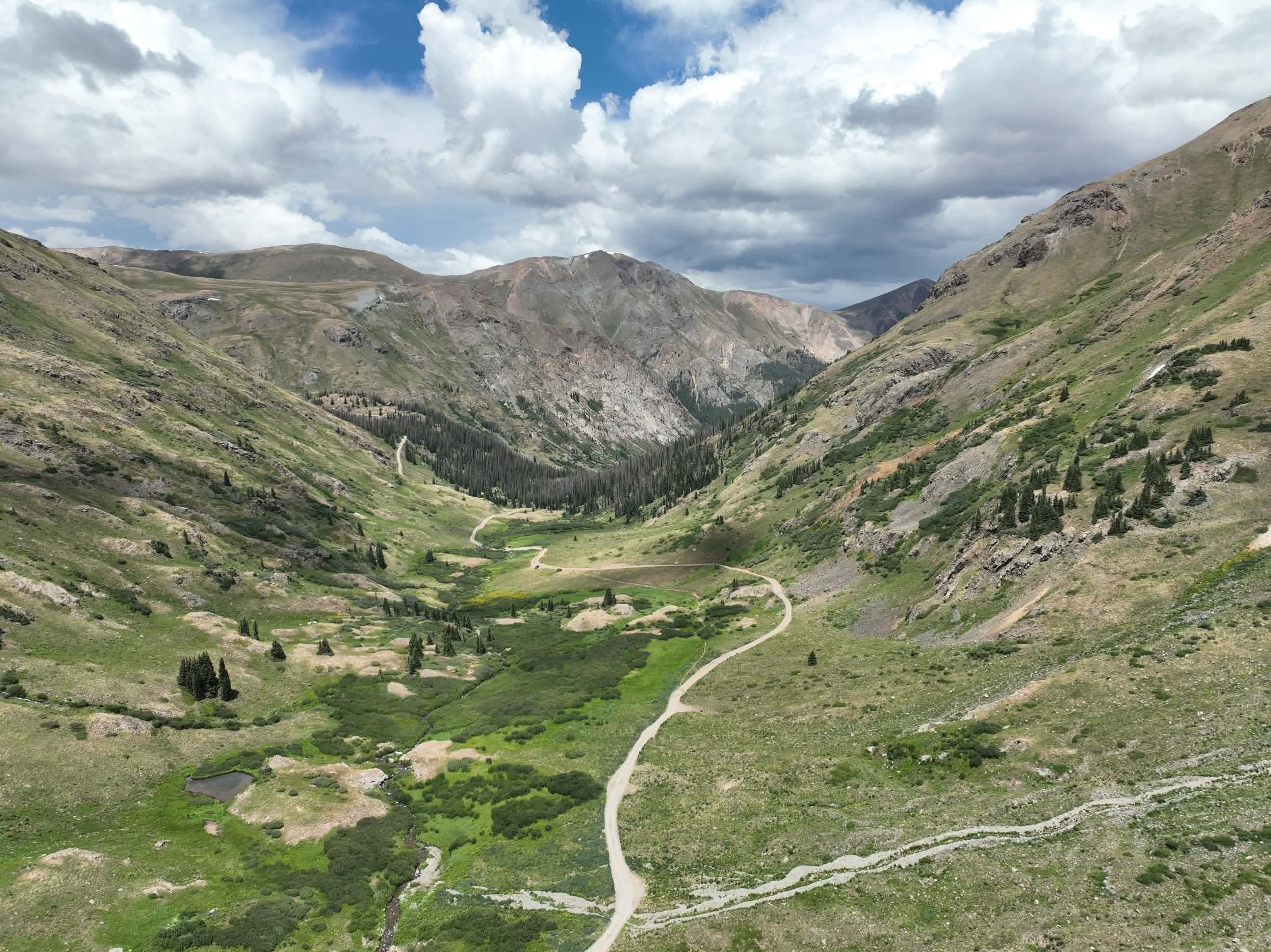 Mountain valley trail